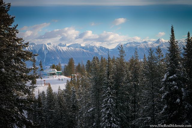 Canadian Rockies backdrop from Kimberley Alpine Resort